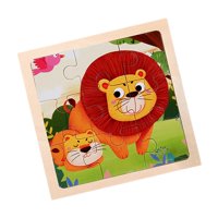 Bothyi - Rompecabezas De Madera Juguetes Educativos De Aprendizaje Temprano Para Niños Pequeños León