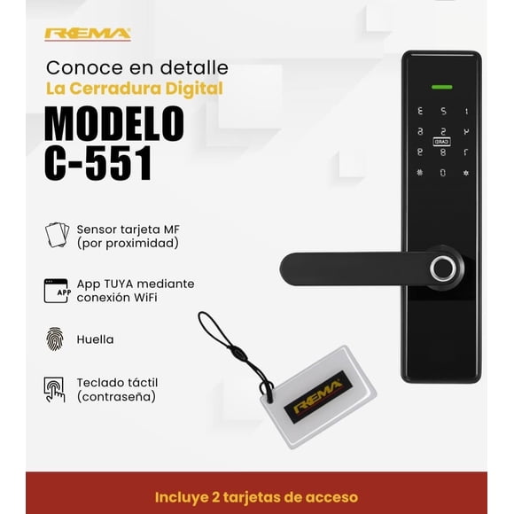 Cerradura Digital C-551  Rema