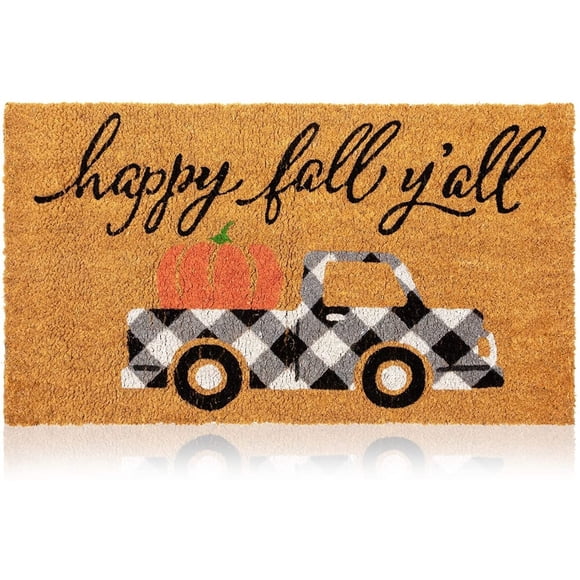 Felpudo Juvale Happy Fall Y'all Thanksgiving Coir 43 x 76 cm