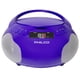 thumbnail image 1 of Reproductor de CD Portátil Philco Purple Boom Box, 1 of 3