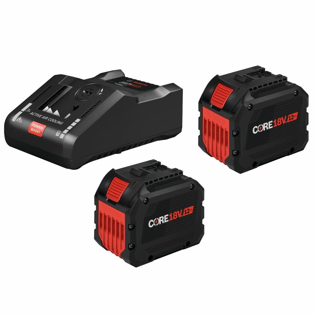 Kit De Inicio Bosch Gxs18v-18n27 De 18 V Con 2 Baterías Core18v® De 12 Ah