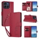 thumbnail image 2 of Funda Cartera Trébol para Motorola Moto G56 con Ranuras Tarjetas y Carga Inalámbrica Rojo, 2 of 6