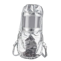 Magideal - Escudo Térmico De Papel De Aluminio, Capucha Facial Ignífuga, Escudo Contra El Sudor, Protección Montada En La Cabeza Para Fábricas, Metalurgia, Mader