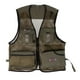 thumbnail image 1 of Multi-bolsillo de malla chaleco pesca fotografía de secado rápido chaqueta l verde del ejército, 1 of 3