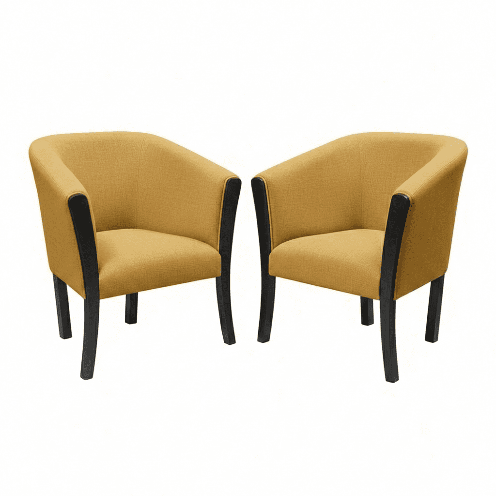 Muebles New - Sitiales Americano Mostaza Lino