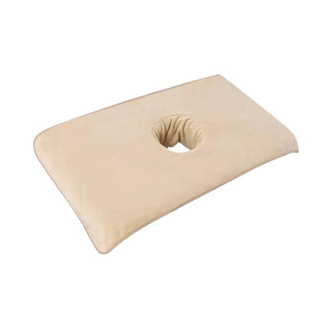 Ioensy - Toalla De Poliéster Ligera Y Cómoda Con Orificios Para La Cara Para Mesa De Masajes, Color Beige