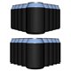 thumbnail image 1 of Enfriador de Latas PartyPrints – Pack de 25 Negro de Neopreno, 1 of 7