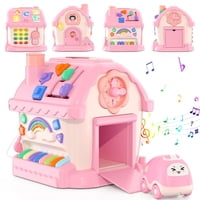Hyes - Juguetes Para Niñas De 1 Año, Casa Musical Educativa Con Historia, Letras Y Juegos, Regalos Para Primer Cumpleaños Para Niñas De 6-12 Y 12-18 Meses
