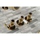 thumbnail image 3 of Grifo Kingston Brass Paris de tres manijas para tina y regadera en latón pulido, 3 of 9