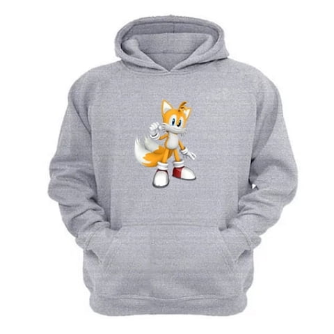 Genérico - Polerón Canguro Niño Miles Gris Claro Talla 4 Unisex