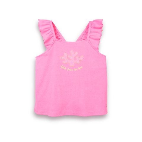 Polera Niña Fucsia Pillin