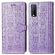 thumbnail image 1 of Funda Cartera FOXDOCK para VIVO Y20 , Flip PU con Relieve de Gatos y Perros, Tarjetero y Soporte, 1 of 6