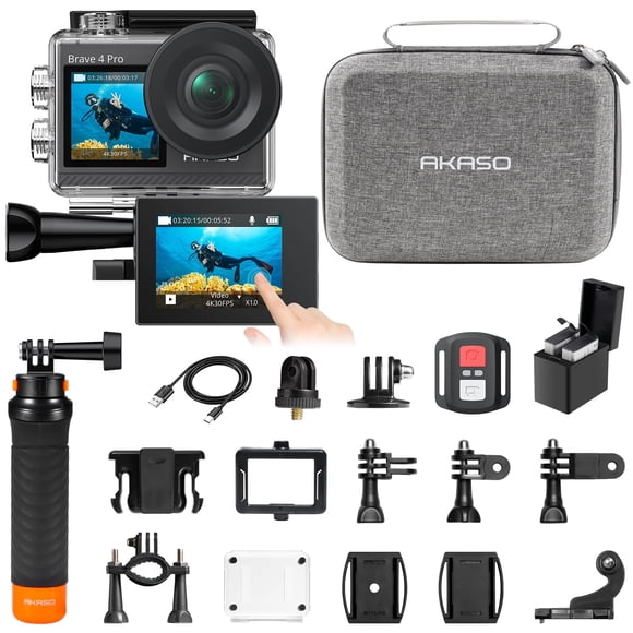 Cámara De Acción Brave 4 Pro 20mp 4k30 Eis 131 Pies Impermeable