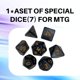 thumbnail image 3 of Tapete de juego Partypda para MTG, TCG y DND con bolsa de almacenamiento y 7 dados, 3 of 6