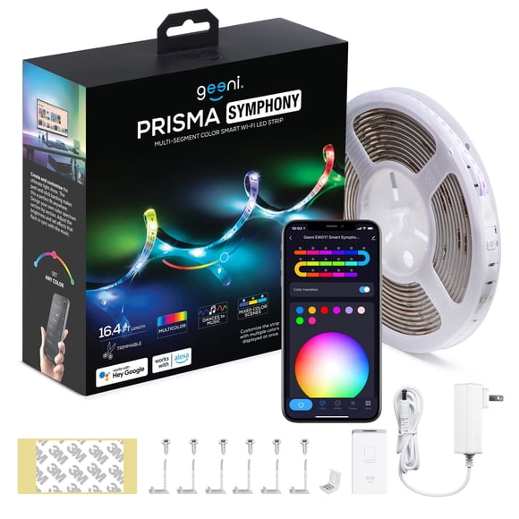 Tira LED Geeni Prisma Symphony RGBIC 5 m impermeable
