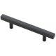 thumbnail image 4 of Tiradores de barra Elegant Decor Dior, paquete de 10, negro mate, 10,5 cm, 4 of 6