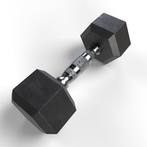 Ten Series - Mancuerna Hexagonal 25 Kg