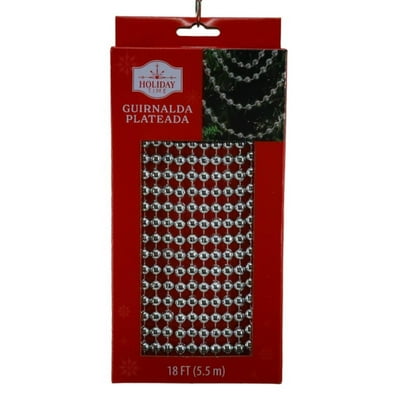 Guirnalda Navideña Plateada 5,5 Mt Holiday Time