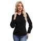 thumbnail image 2 of Blusa Mujer Manga Larga Elasticada Lisa Botones Formal 0056, 2 of 4