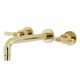 thumbnail image 1 of Grifo de tina de montaje en pared Kingston Brass Milano de dos manijas, 1 of 7