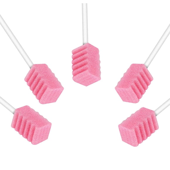Hisopos orales desechables Wellgler esponja estéril 100 uds rosa
