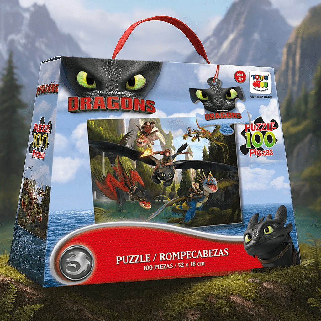 Toyng - Puzzle 100 Piezas - Como Entrenar A Tu Dragón