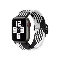 Genérico - Correa Trenzada Compatible Iwatch Apple Watch 38/40/41Mm Blanco Y Negro