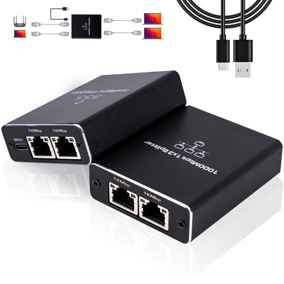 Divisor Ethernet LIEZHUA Actualización 1 a 3 de alta velocidad 1000 Mbps