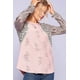 thumbnail image 1 of Conjunto De Ropa De Descanso Ccwholesalesclothings Pre-damaged Color-block Tee Mauve ODD, 1 of 5