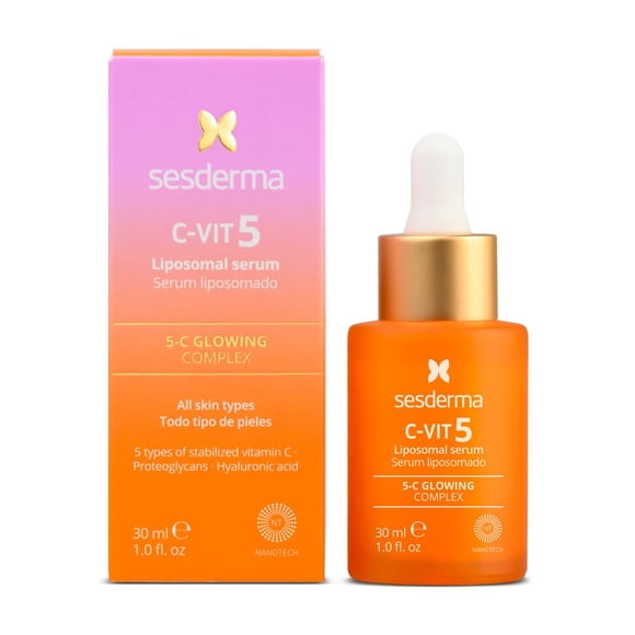 Sérum Sesderma C-VIT 5 Fusion Vitamina C, 30 ml, hidratante y resplandeciente