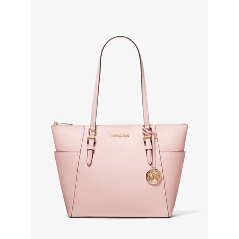 Bolso Tote Michael Kors Charlotte Cuero Polvo Rosa Sólido Mujer