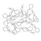 thumbnail image 4 of 20pcs / Set RC Car R-Pins Fit 1/10 1/12 1/16 1/18 RC Car Truggy Accesorio Plata, 4 of 5