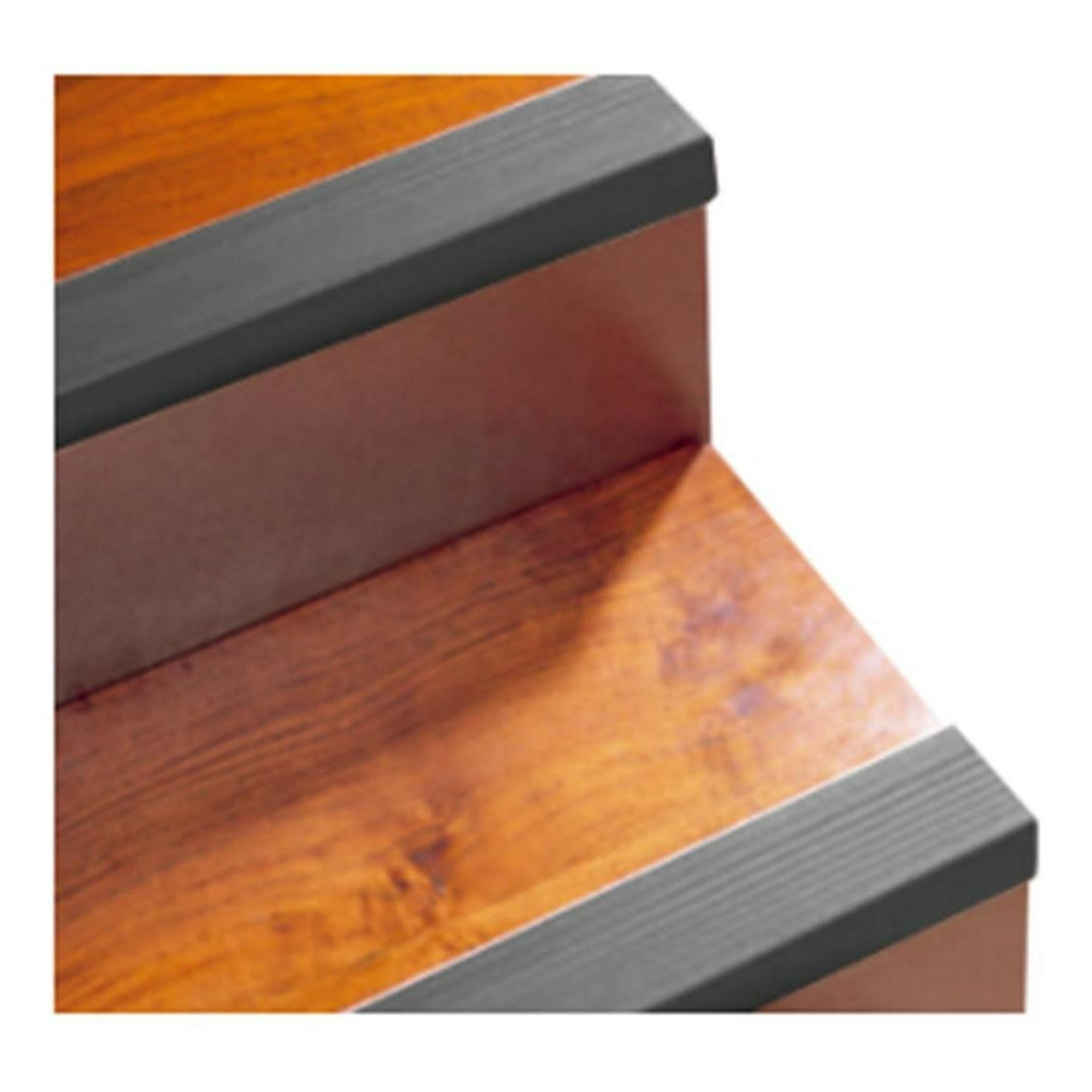 Nariz De Grada Escalera Pvc 37x37mm 3mts Gris Oscuro Dvp