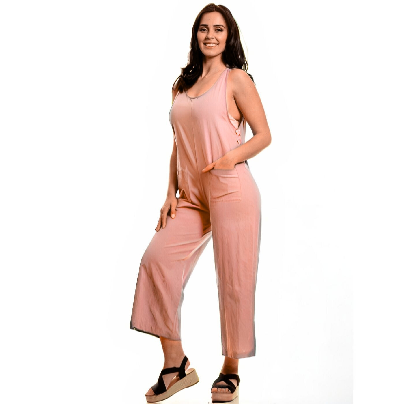 Likeshop - Enterito Mujer Jardinera Premium Algodón Largo Primavera 258