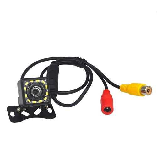 Camara Retroceso Trasera 12 LED Infrarojos Visión Nocturna Avanzada Para Auto Coche Full HD Se Conecta A Radio Android para ver Reversa en Pantalla