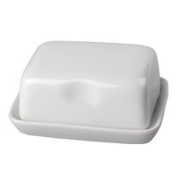 Mantequillero Porcelana 2 Piezas Hx57829A Blanco  Mainstays