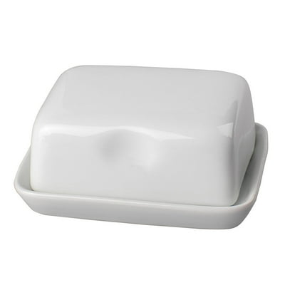 Mantequillero Porcelana 2 Piezas Hx57829A Blanco  Mainstays