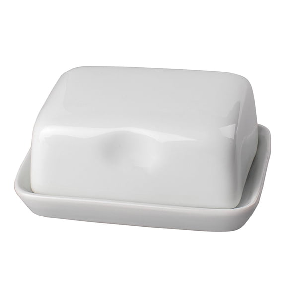 Mantequillero Porcelana 2 Piezas Hx57829A Blanco