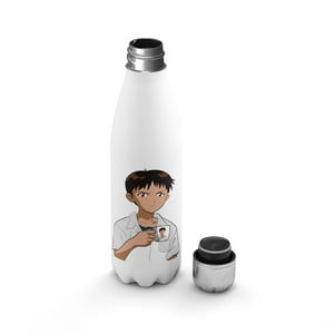 Creango - Botella Agua Termica Shinji Ikari Evangelion Personalizable De Acero Inoxidable