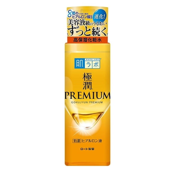 Loción Hadalabo Rohto Gokujyun PREMIUM 170 ml, 7 tipos de ácido hialurónico