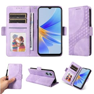 Carcasa Foxdock Oppo A17K De Cuero Pu, Diseño Acolchado Clásico, Protección Contra Caídas Y Rayones