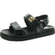 thumbnail image 1 of Sandalia Steve Madden Mona negra efecto croco flatform 6.5 M, 1 of 3