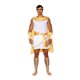 thumbnail image 1 of Disfraz Dreamgirl «He's God» para hombre, blanco con capa dorada, talla M, 1 of 3