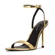 thumbnail image 1 of Sandalia de tacón Nine West Reina3 para mujer, dorada metalizada 710, 1 of 2