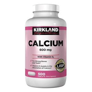 Kirkland Signature - Calcio 600 Mg Con Vitamina D3, 500 Tabs, Kirkland