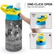 thumbnail image 4 of Familia de Esqueletos Espeluznantes Bailando Botella de Agua con Tapa Pop Top de Un Toque, Acero Inoxidable, a Prueba de Fugas, para Deportes, Botella Infantil azul 12 oz, 4 of 6