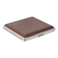 Magideal - Caja De De Material Cuero De Bolsillo Caja De Almacenamiento De Cigarros De 20 Capacidades, Caja De De Hombre Para Viajes A Hogar