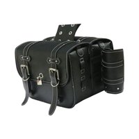 Ioensy - Bolsa De Sillín De Motocicleta 1 Par De Bolsas De Herramientas Para Motocicleta Moto Dirt Bike Negro 33X25X13Cm