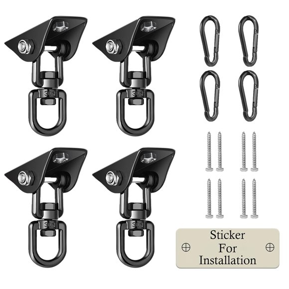 Perchas giratorias Aisto Heavy Duty de acero inoxidable de 900 kg de capacidad