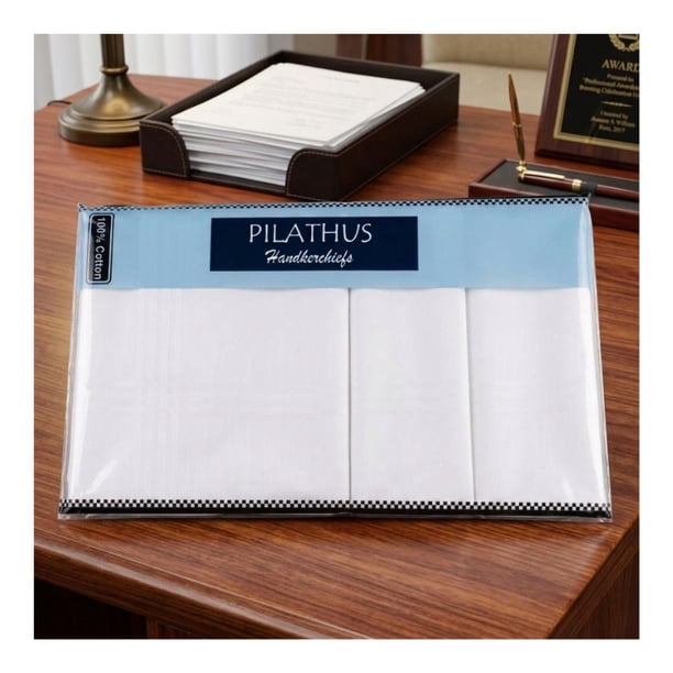 Pack 3 Pañuelos Pilathus 100% Algodón Suave Premium